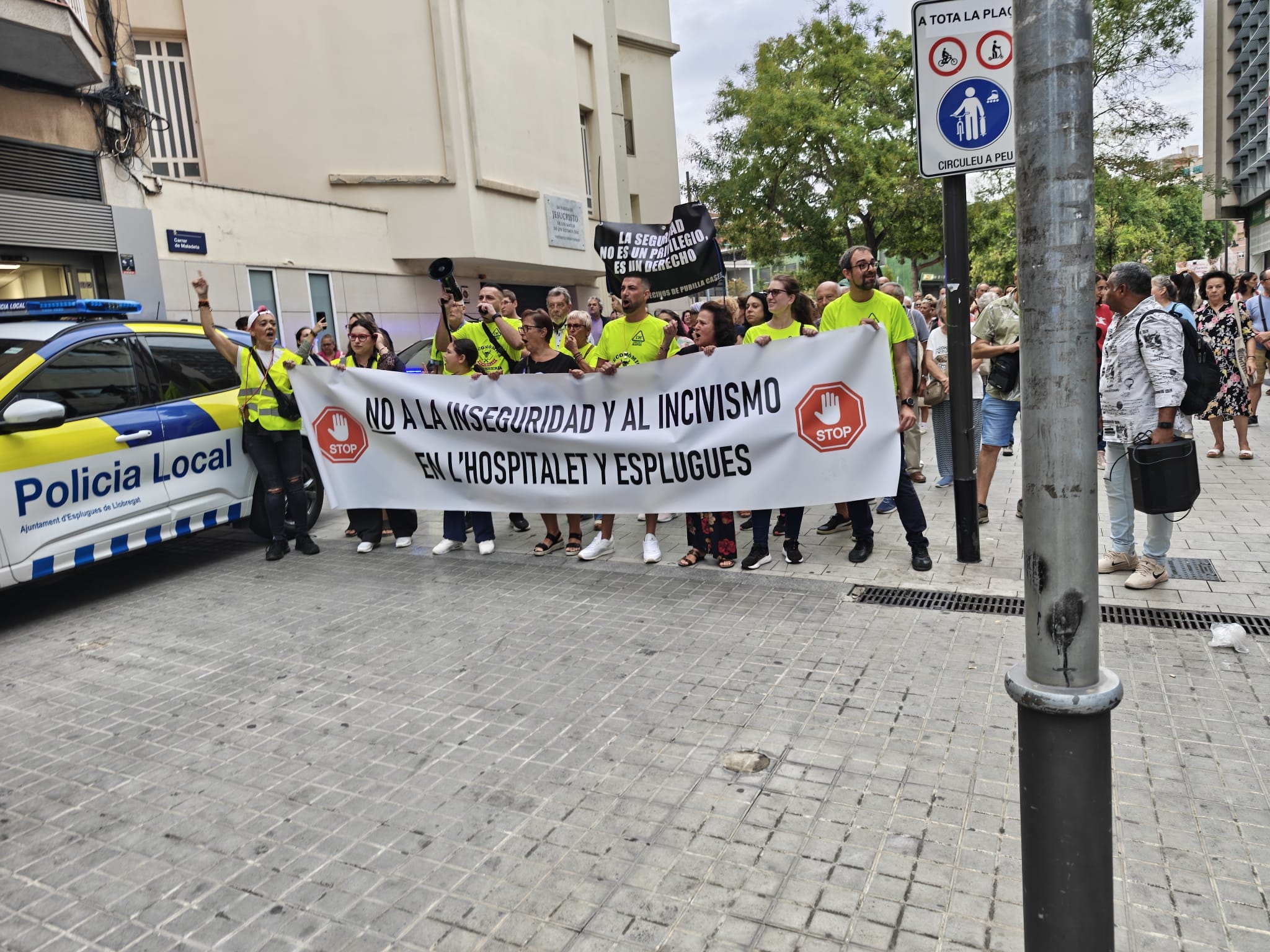 Protesta conta l'ncivisme i l'inseguretat
